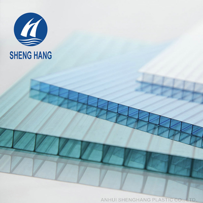 Tấm Polycarbonate 2.1m 8mm Twin Wall Màu cam Đen