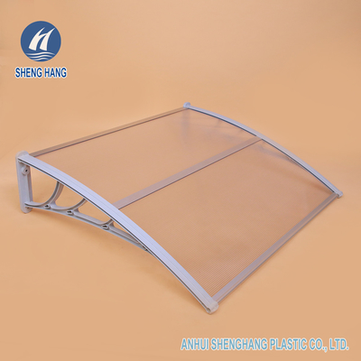 Cửa nhựa tiết kiệm Canopies Mái hiên sân vườn Polycarbonate Mái hiên