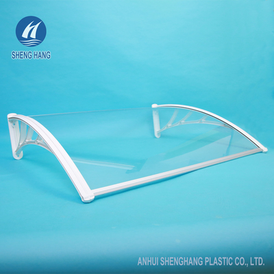 Tán cửa bằng polycarbonate vững chắc Mái hiên cửa sổ poly cacbonat bền