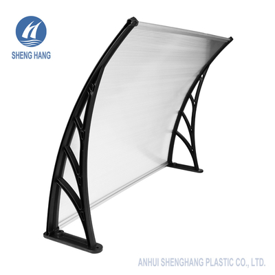 Tấm bạt che nắng cong bằng nhựa Polycarbonate 5mm Lớp phủ UV