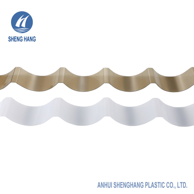 Tấm lợp polycarbonate màu nâu đục SGS Tấm lợp nhựa 80um 900mm