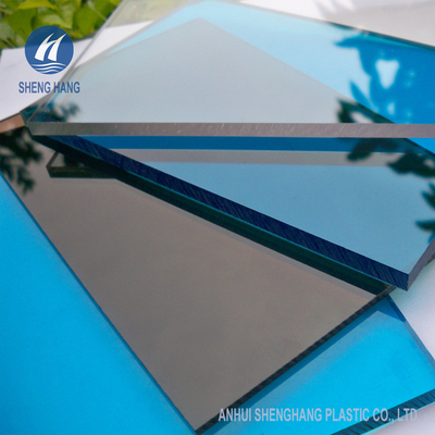 Tấm rắn chống tia UV Polycarbonate rõ ràng và có màu