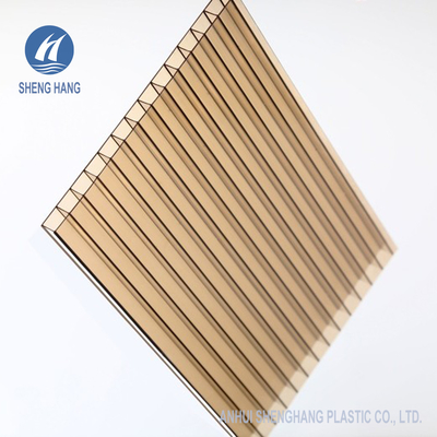 PC Hollow UV Protection Tấm Polycarbonate Twinwall Màu sắc khác nhau