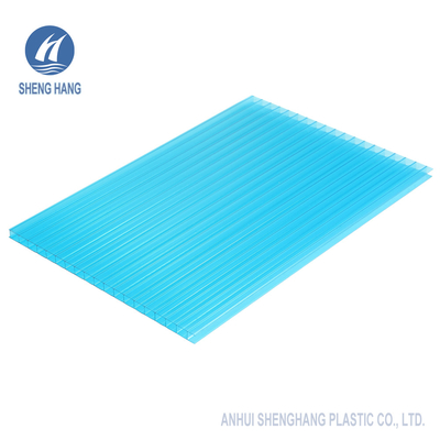 Tấm xốp PC Polycarbonate màu xanh lam cho vật liệu xây dựng 6mm 8mm 10mm