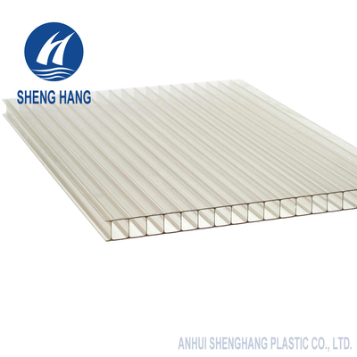 Tấm polycarbonate 6mm đôi tường rõ ràng và có màu