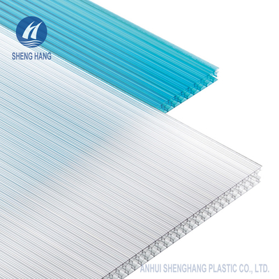 Chống tia cực tím Chống tác động Tấm polycarbonate tổ ong Nhựa PC cách nhiệt
