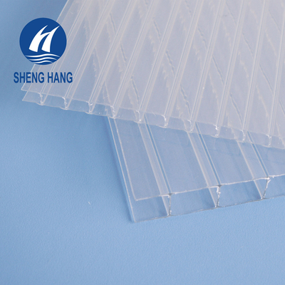 Tấm polycarbonate hai lớp UL94 V2 2.1 * 3m Cấu trúc hình chữ nhật