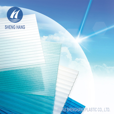 12mm Tấm polycarbonate đôi tường chống cháy bằng chứng nứt