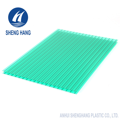 Tấm nhựa polycarbonate đôi tường bằng nhựa màu Eco 4x8 UL94 V2 Chống cháy