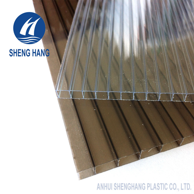 Tấm nhựa polycarbonate đôi tường bằng nhựa màu Eco 4x8 UL94 V2 Chống cháy