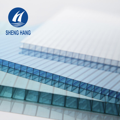 Tấm nhựa polycarbonate đôi tường bằng nhựa màu Eco 4x8 UL94 V2 Chống cháy