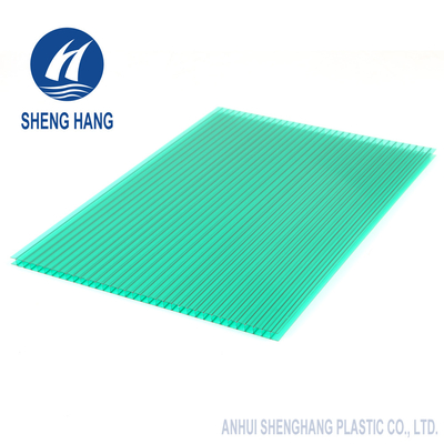 2100 * 5800mm Tấm polycarbonate hai vách ngăn mờ mờ 4mm Chống cháy