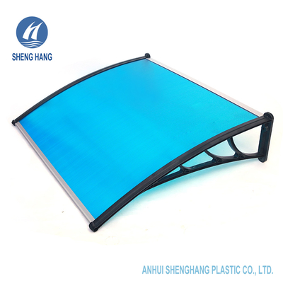 Cửa nhựa Polycarbonate Mái hiên nhựa chống thấm nước SGS Sân thượng PC Rain Shed