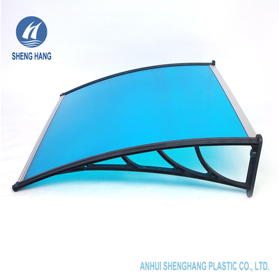 47in Tự làm bằng nhựa Polycarbonate mái hiên bằng nhựa Tán sân trong đa chức năng