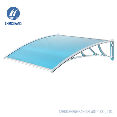 Cửa sổ phía trước Cửa nhựa PC Polycarbonate mái hiên 1200 * 800mm Thân thiện với môi trường