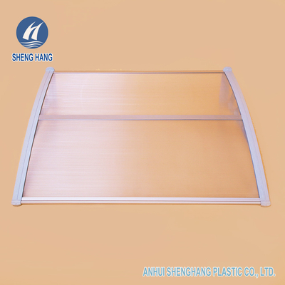 600mm 900mm trong suốt Cửa sổ Polycarbonate Tán Cửa sổ Mái hiên ODM