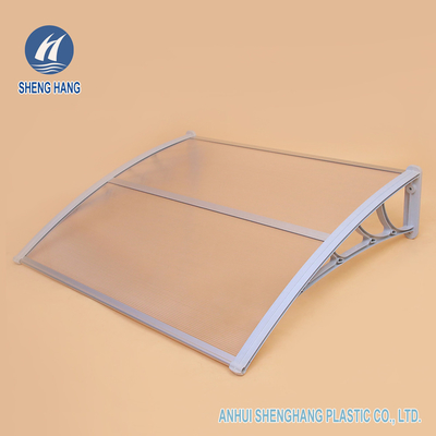 600mm 900mm trong suốt Cửa sổ Polycarbonate Tán Cửa sổ Mái hiên ODM