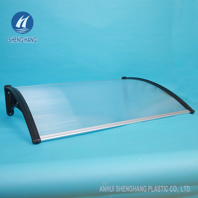 1,5m Bền bằng nhựa Polycarbonate màu đen bền Cửa trước Chống xước