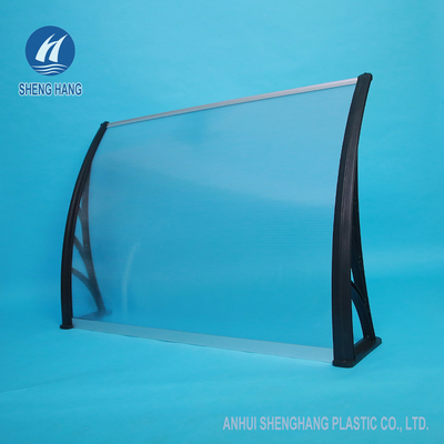 1500 * 1000mm Cửa polycarbonate ngoài trời Canopies chống ăn mòn