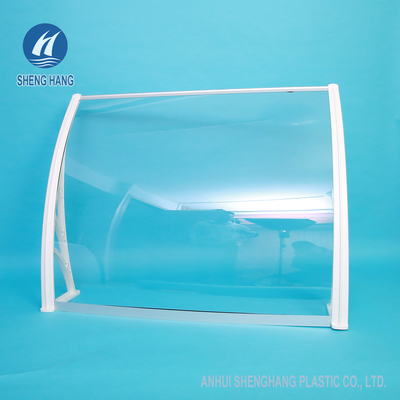 Cửa sổ bằng nhựa bền Mái hiên cửa sổ bằng nhựa Polycarbonate rắn chắc chắn