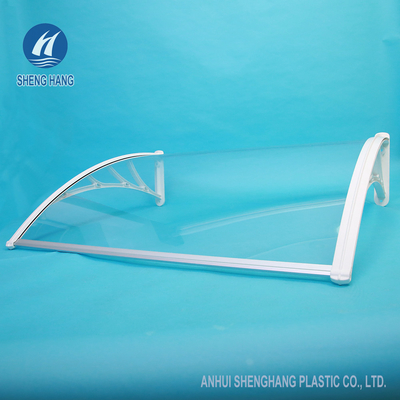 Cửa sổ bằng nhựa bền Mái hiên cửa sổ bằng nhựa Polycarbonate rắn chắc chắn