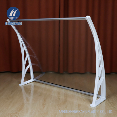 Cửa nhựa có tác động cao Tán tấm Polycarbonate đặc Tấm bạt cửa sổ