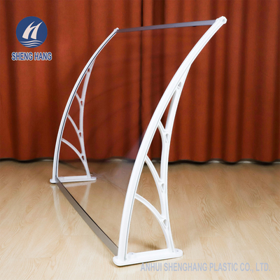 Cửa nhựa có tác động cao Tán tấm Polycarbonate đặc Tấm bạt cửa sổ