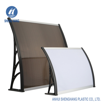 Opal White PC Cửa sổ Poly Carbonate Canopy Mái hiên chống cháy Bền