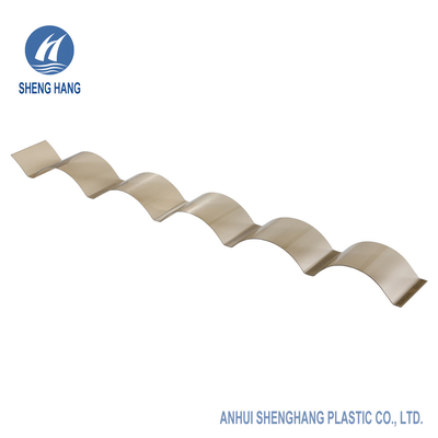 UL94 V2 Tấm polycarbonate sóng màu nâu Lớp phủ UV Tấm lợp