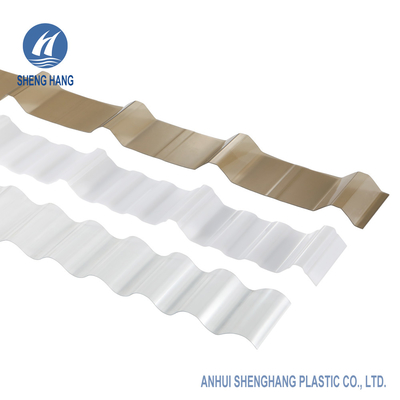 Tấm Polycarbonate sóng SGS 3.95 * 13ft Vật liệu lợp bằng nhựa trong suốt