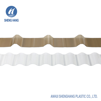 3,9ft màu Gân sóng Tấm polycarbonate Tấm lợp nhựa chống thấm nước