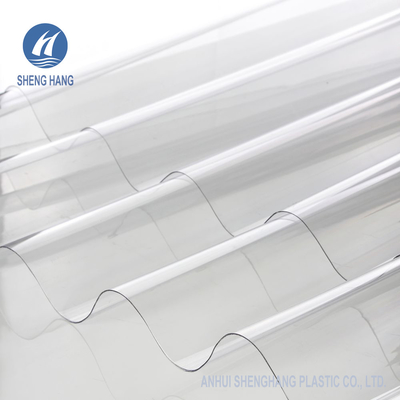 Nhà kính 1,2m Tấm polycarbonate sóng trong suốt được tráng UV để lợp mái
