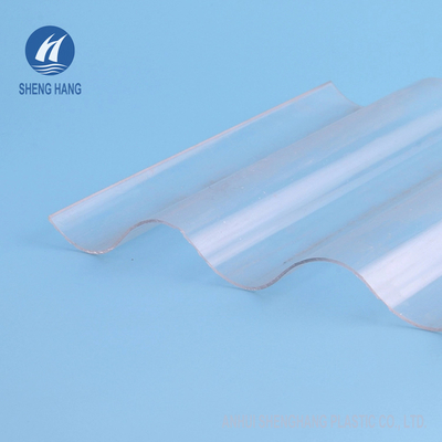 Nhà kính 1,2m Tấm polycarbonate sóng trong suốt được tráng UV để lợp mái