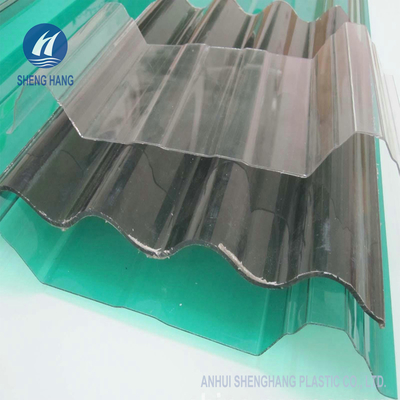 Tấm lợp mái bằng polycarbonate sóng trong suốt bằng nhựa  cho nhà kính W900mm