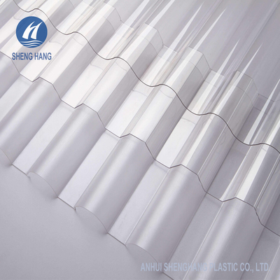 Nhà kính Sunroom trong suốt Tấm polycarbonate có nếp gấp CNAS