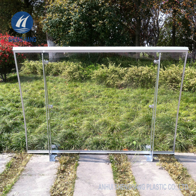 Cửa hiên 3mm Clear Poly Carbonate Canopy chống hợp kim nhôm