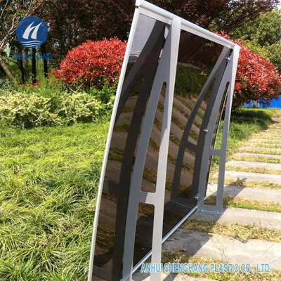 55 '' X 35 &quot;Cong Poly Carbonate Canopy Giá đỡ Alu Mái hiên cửa sổ