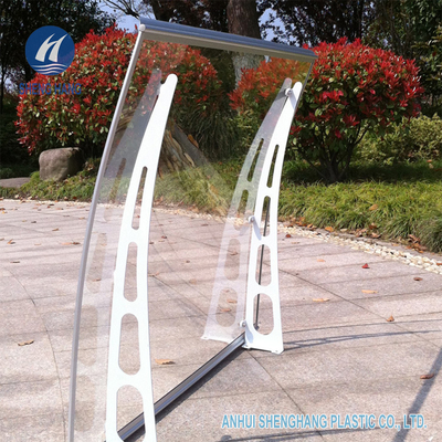 Tự làm Khung kim loại Poly cacbonat Tán chống thời tiết Chiều rộng 1,4m cho cửa sổ