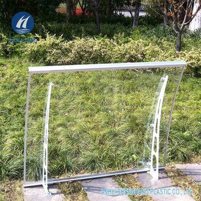 Tự làm Khung kim loại Poly cacbonat Tán chống thời tiết Chiều rộng 1,4m cho cửa sổ