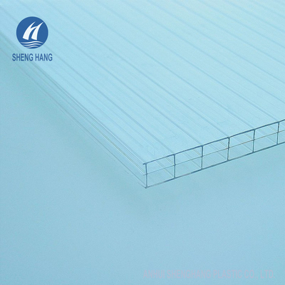 SGS Nhà kính ba bức tường Polycarbonate Panel 4x8 Chống cháy