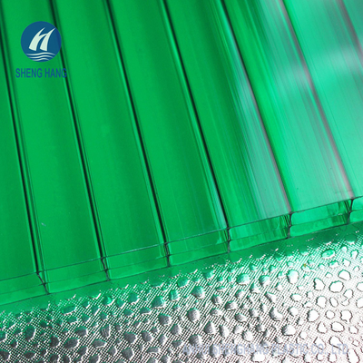 SGS Nhà kính ba bức tường Polycarbonate Panel 4x8 Chống cháy