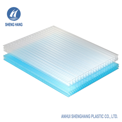Tấm polycarbonate chống va đập 16mm Màu xanh lá cây rõ ràng Eco