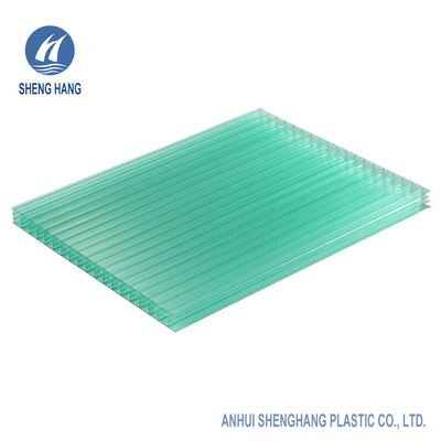 Tấm Polycarbonate lõi rỗng 12mm Mặt tiền bằng chứng UV Bền