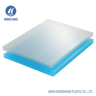 Đùn tấm Polycarbonate tổ ong chống thấm nước 80 Micron Lớp phủ UV
