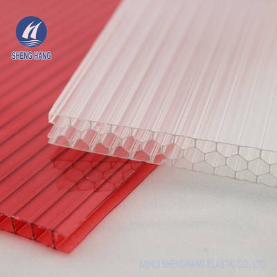 Tấm Polycarbonate dạng tổ ong rỗng tế bào OEM 2.1 * 3m Cách nhiệt