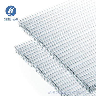 Cấu trúc rỗng X Tấm lợp polycarbonate đa vách 25mm 5 Tường PC