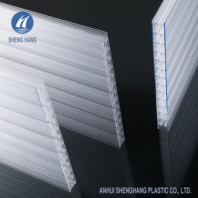 Tấm polycarbonate 18mm rỗng PC nhiều lớp Cấu trúc kim cương chống cháy 6 lớp