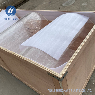 Ống acrylic đúc rõ ràng lớn 9,8ft OD400mm PMMA xi lanh chống va đập